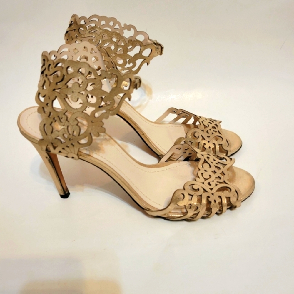 Gold Club Nico Ankle Strap Heels